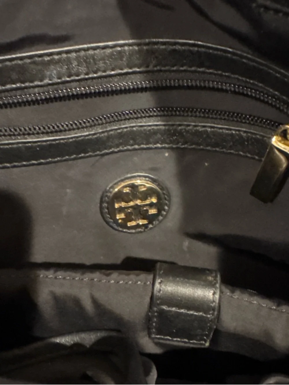 Tory Burch Black Nylon Tote Diaper Bag